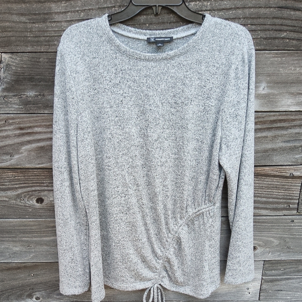 INC International Concepts Gray Long Sleeve Sweater Size XL